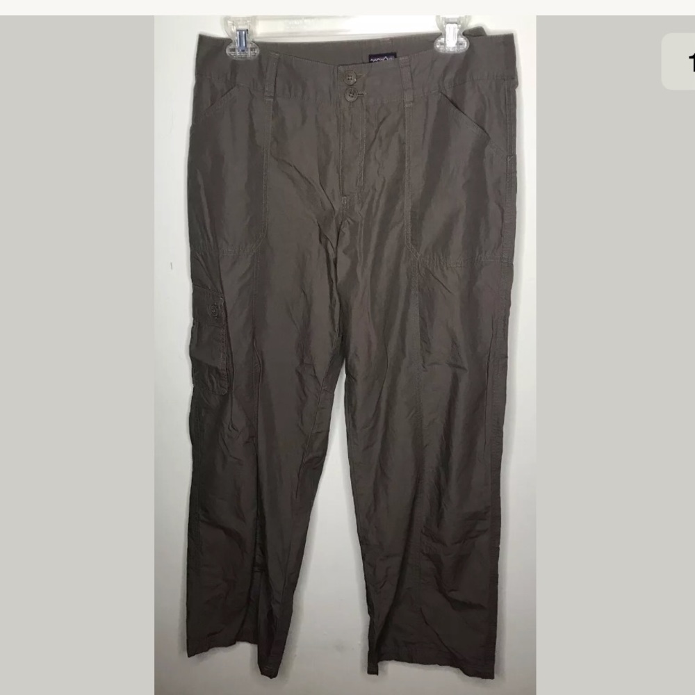 Patagonia Women Pants Khaki 100% Organic Cotton 10